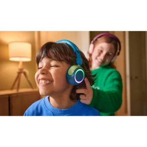 Philips On-Ear pentru copii TAK4200MP/00, Wireless, Bluetooth, Lumini LED, Violet