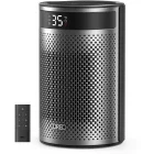 DREO Aeroterma electrica Atom 416, 1500 W, 5 trepte, Ventilare, Argintiu/Negru