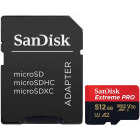 Card memorie SanDisk Micro SDXC Extreme PRO 512GB A2 C10 V30 UHS-I U3 + Adaptor