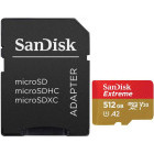 Card memorie SanDisk Micro SDXC Extreme 512GB A2 C10 V30 UHS-I U3 + Adaptor