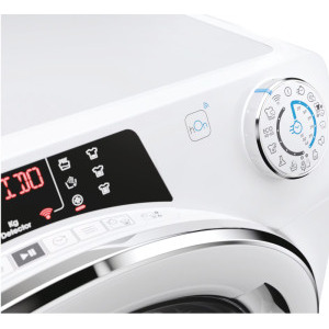 Candy RO16106DWMCT/1-S, 10 kg, 1600 RPM, Clasa A, Inverter, Quick & Clean, Steam, Alb