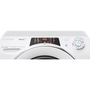 Candy ROW41494DWMCT-S, 14 kg spalare, 9 kg uscare, 1400 RPM, Clasa A, Quick & Clean, Inverter, Steam, Alb