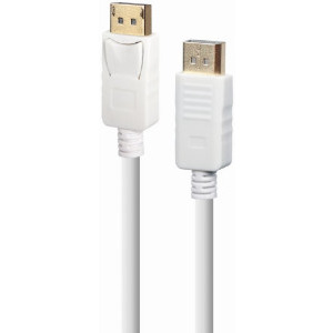 Gembird DisplayPort Male - DisplayPort Male, 1.8 m, Alb
