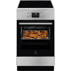 Aragaz Electrolux LKI564266X, Inductie, 4 zone de gatit, SteamBake, Multilevel Cooking, Autocuratare catalitica, Timer, Grill, AirFry. Clasa A, 50 cm, Argintiu
