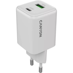 Incarcator retea Canyon GaN, 1x USB, 1x USB-C, Power Delivery 45W