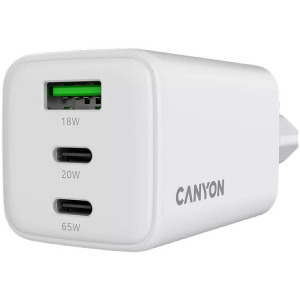 Canyon GaN, 1x USB, 2x USB-C, Power Delivery 65W