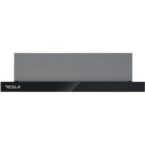 Tesla telescopica DT600AXB, Putere de absorbtie 350 m3/h, 2 trepte de viteza, Iluminare LED, 60 cm, Inox/Negru