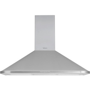 Hota Tesla decorativa DC900AXP, Putere de absorbtie 630 m3/h, 3 trepte de viteza, Iluminare LED, 90 cm, Inox