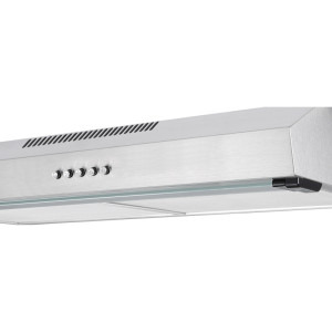 Tesla traditionala DB601AX, Putere de absorbtie 350 m3/h, 3 trepte de viteza, Iluminare LED, 60 cm, Inox