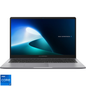 Laptop ASUS 15.6 ExpertBook P1 P1503CVA, FHD, Procesor Intel® Core™ i7-13620H (24M Cache, up to 4.90 GHz), 32GB DDR5, 512GB SSD, Intel UHD, No OS, Misty Grey