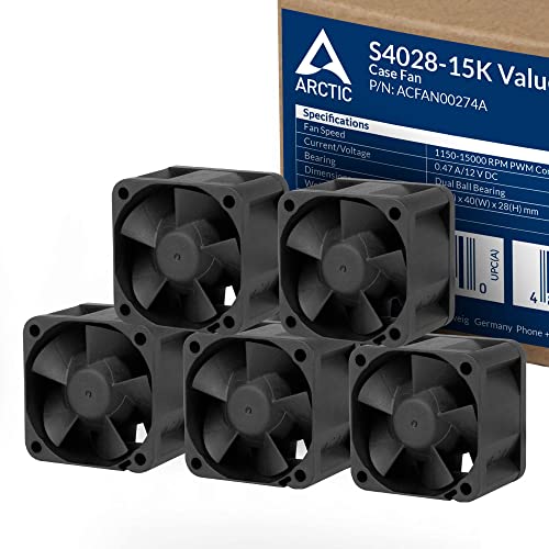 Ventilator / radiator ARCTIC AC S4028-15K 40mm Black 5pack