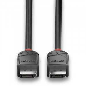 LINDY Black, DisplayPort Male - DisplayPort Male, v1.2, 0.5m, negru