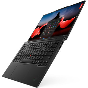 Lenovo 14'' ThinkPad X1 Carbon Gen 12, 2.8K OLED 120Hz Touch, Procesor Intel® Core™ Ultra 7 155U (12M Cache, up to 4.80 GHz), 32GB LPDDR5X, 2TB SSD, Intel Integrated Graphics, Win 11 Pro, Black, Paint