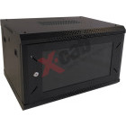Xcab 12u60S.9004 12U, Wall mount, 600 x 600, Glass door, Negru