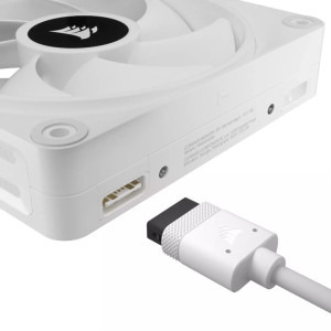 Corsair iCUE Link QX120 RGB 120mm Starter Kit White Three Fan Pack