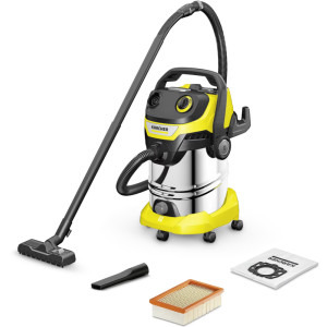 Karcher WD 5 S V-30/5/22, cu sac, 1100W, 30L, Galben/Negru/Argintiu