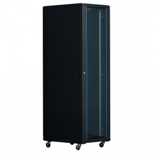 Xcab 27U6080S 27U, Stand alone, 600 x 800, Glass door, Negru