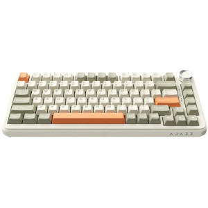 Ajazz AK820 MAX RGB Beige/Orange Flying Fish Switch Mecanica