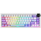 Tastatura Gaming Ajazz AK650 RGB White Dream Weaver Switch Mecanica