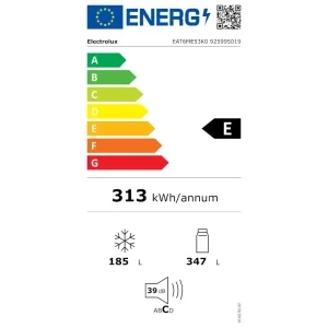 Electrolux EAT6ME53K0, 530 L, Clasa E, No Frost, Cooling 360°, Control electronic, 177 cm, Negru