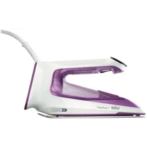 Braun Fier de calcat FreeStyle 7 FI7215VI, 2000W, 50g/min, Alb/Violet