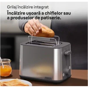 Braun Prajitor de paine PurShine HT1510BK, 900W, Argintiu/Negru