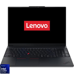 Lenovo 16'' ThinkPad E16 Gen 4, WUXGA IPS, Procesor Intel® Core™ Ultra 7 355 (12M Cache, up to 4.70 GHz), 32GB DDR5, 1TB SSD, Intel Graphics, No OS, Black