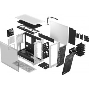 Fractal Design Meshify 2 White TG Clear Tint