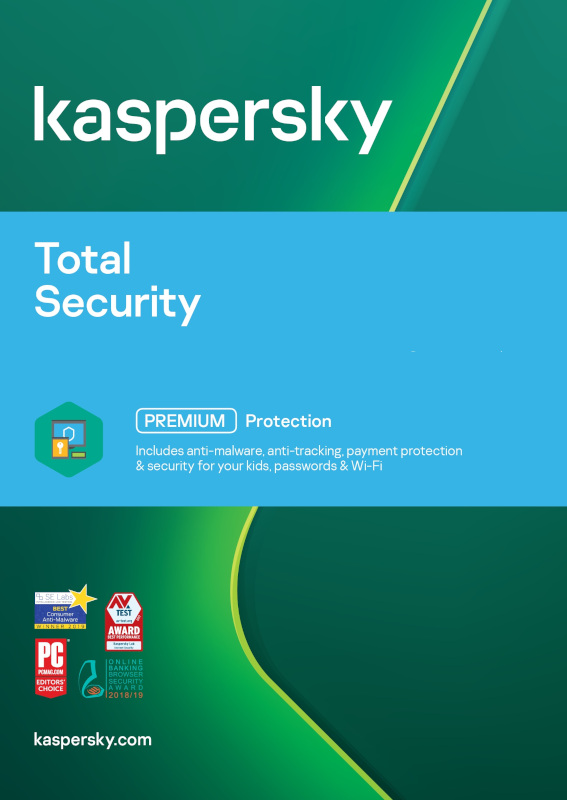 Antivirus Kaspersky Total Security, 2 Dispozitive, 2 Ani, Licenta noua, Electronica