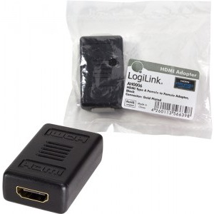 Logilink 1x HDMI Female - 1x HDMI Female, negru