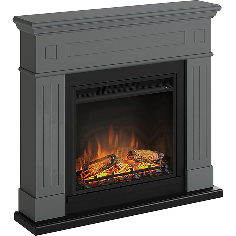 TAGU Semineu Larsen Solid Grey cu Focar Electric PowerFlame, 23 inch, FM462-GR3-23PF1A