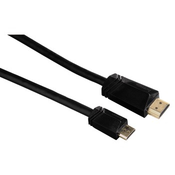 Cablu video Hama HDMI Male - miniHDMI Male, v1.4, 1.5m, Ethernet, negru