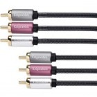 Cablu audio Kruger&Matz 3x RCA Male - 3x RCA Male, 1.8m, negru