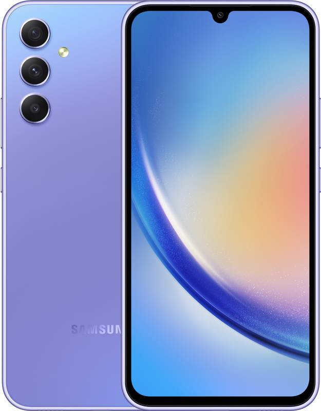 Smartphone Samsung Galaxy A34, 128GB, 6GB RAM, Dual SIM, 5G, 4-Camere, Light Violet