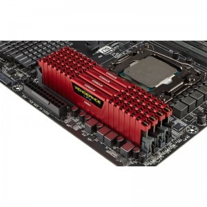 Corsair Vengeance LPX Red 16GB DDR4 3000MHz CL15 Quad Channel Kit
