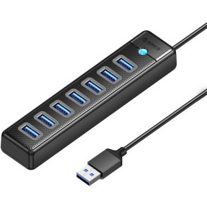 Orico PW7U-U3, 7x USB 3.0, 100 cm Black