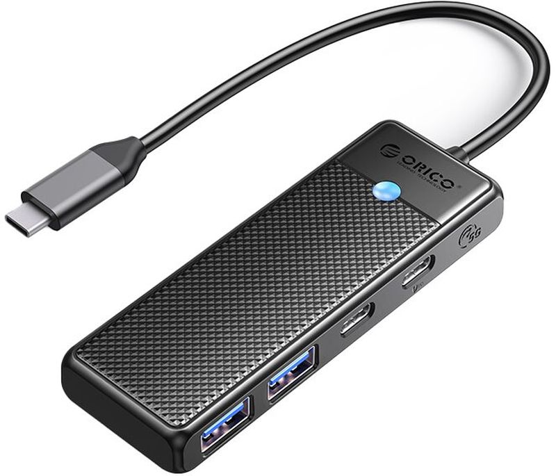 Hub USB Orico PAPW2AC-C3, 2x USB-C, 2x USB, Black