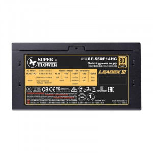 Super Flower Leadex III Gold, 80+ Gold, 550W