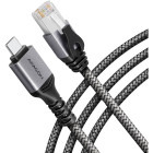 AXAGON Adaptor ADE-CM30, USB-C - RJ45 Gigabit, Gri