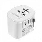 Priza/prelungitor Gembird TPA-EU2A1C15-01-W 1x USB-C 15W, 2x USB-A 12W, 10A, White