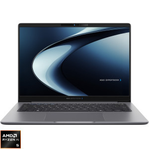 ASUS 14'' ExpertBook P5 G2 PM5406CKA, WUXGA, Procesor AMD Ryzen™ AI 5 330 (8M Cache, up to 4.50 GHz), 16GB DDR5, 512GB SSD, AMD Radeon 820M, No OS, Misty Grey