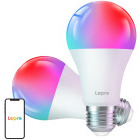 Lepro Bec LED RGB Smart B2, Wi-Fi, E27, 1100 lumeni, 2700K-6500K, 2 buc