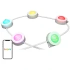 Lepro Sistem de iluminare pentru exterior RGB Smart E1, 24 W, 40 lumeni, 2200K-6500K, IP65, 30 LED-uri