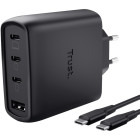 Incarcator retea Trust Maxo, 3x USB-C, 1x USB, 65W, Black