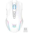 Mouse Gaming ONIKUMA CW905, Wireless, RGB, White