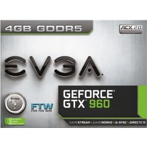 EVGA GeForce GTX 960 FTW GAMING ACX 2.0+ 2GB GDDR5 128-bit