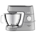 Robot de bucatarie Kenwood Titanium Chef Baker KVC85.594SI, 1200 W, 2 vase 5l/3.5 l, 10 trepte viteza, cantar integrat, ecran LCD, blender, masina tocat, procesor alimente, 4 accesorii patiserie, argintiu, 3.5 L||5L, Alb