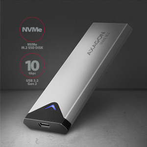 AXAGON EEM2-UG2 M2 NVMe USB 3.2 Gen 2 Type-C Silver