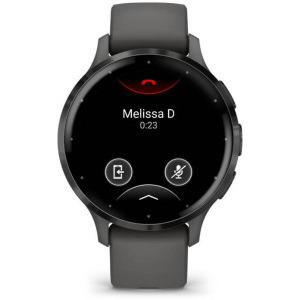 Garmin Venu 3S, GPS, Wi-Fi, curea silicon, Black Sesame/Slate