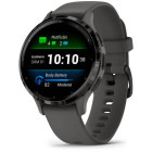 SmartWatch Garmin Venu 3S, GPS, Wi-Fi, curea silicon, Black Sesame/Slate